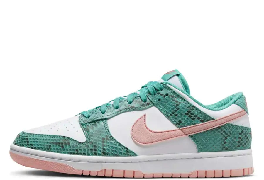 Dunk Low Snakeskin Washed Teal Bleached Coral